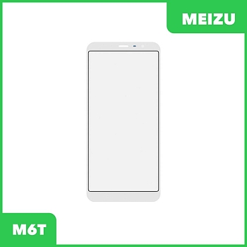 Стекло для переклейки дисплея Meizu M6T, белый