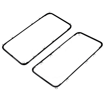 Рамка дисплея для iPhone 4S c клеем (черная)