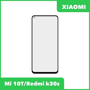 Стекло + OCA пленка для переклейки Xiaomi Mi 10T, Redmi k30s (черный)