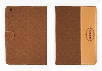 Чехол/книжка для Apple iPad Mini 2, Mini 3 "RICH BOSS" (кожаный кофе/коричневый)
